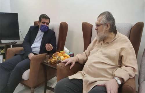 عیادت وزیر فرهنگ و ارشاد اسلامی از نادر طالب زاده